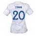 Günstige Frankreich Kingsley Coman #20 Auswärts Fussballtrikot Damen WM 2022 Kurzarm